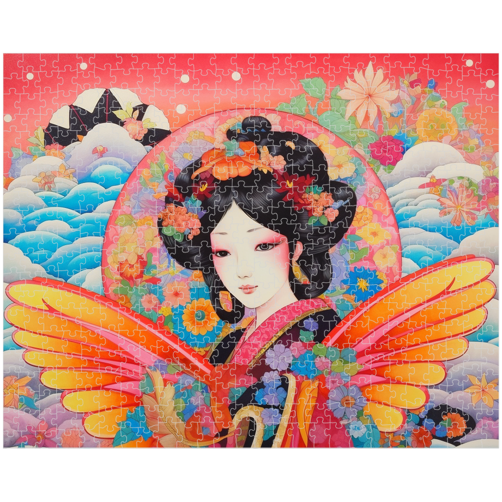 Enchanted Japanese Fairy Puzzle: A Colorful Journey of Harmony & Magic - Discover the Beauty Within Each Piece
