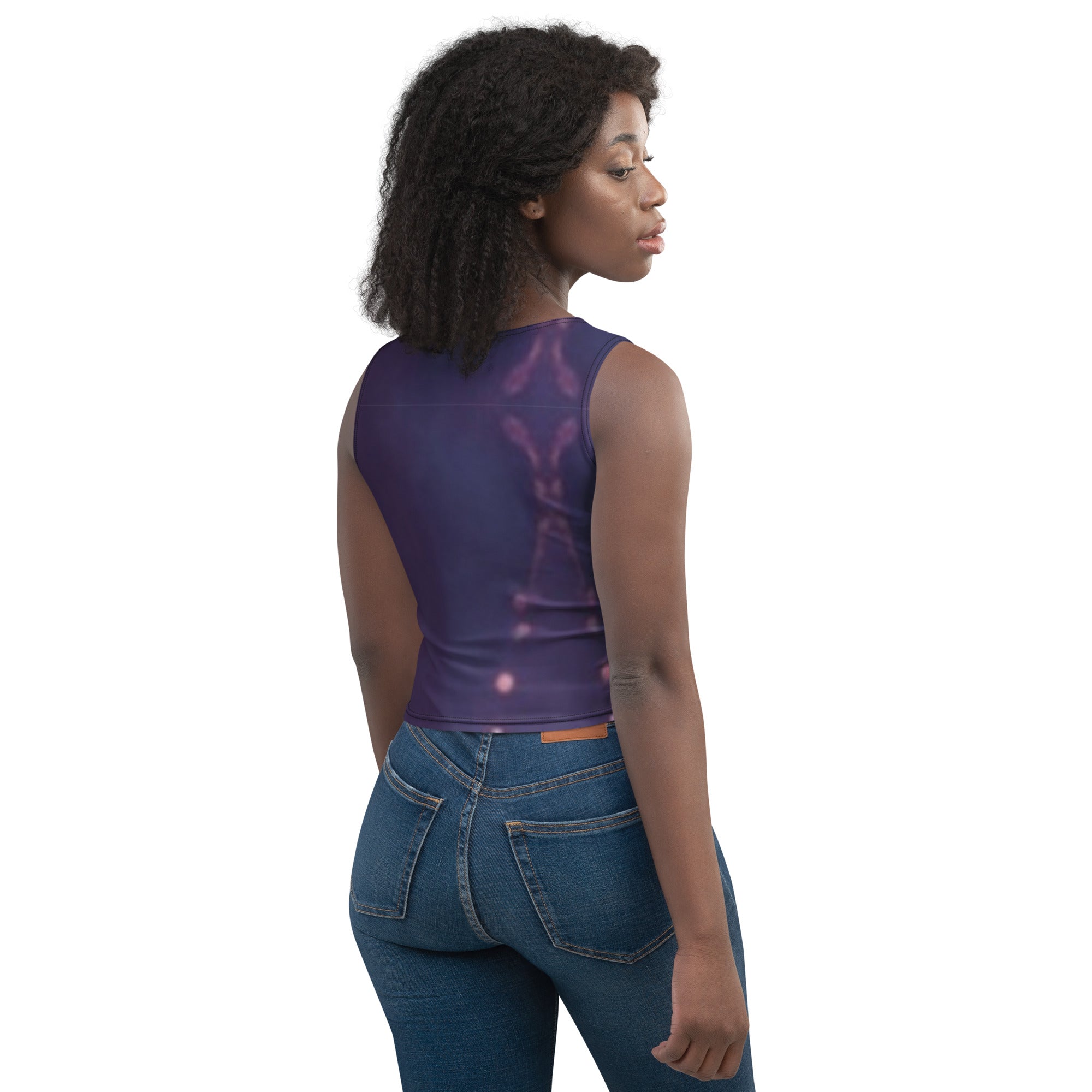 Mesmerizing Purple Crop Top for Woman and Girls