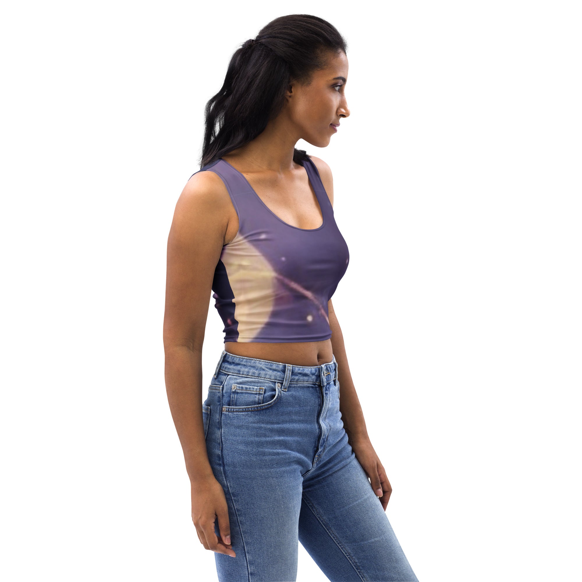 Mesmerizing Purple Crop Top for Woman and Girls