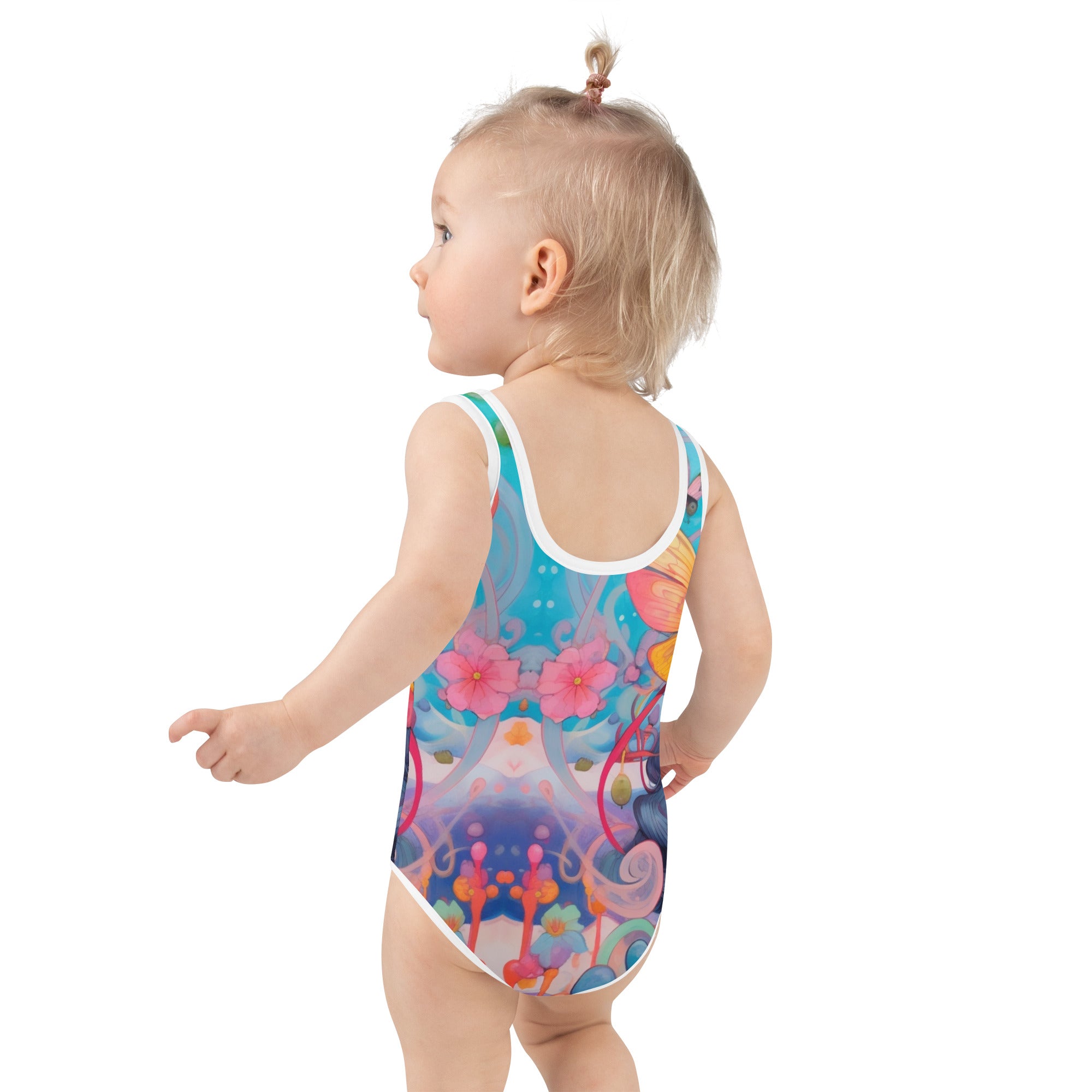 Enchanted Yōsei Fairy Style Girls' Swimsuit - Perfect for Young Princess | Girls Swimsuit | Baby Swimwear | Toddler Swimming Pool Swimsuit
