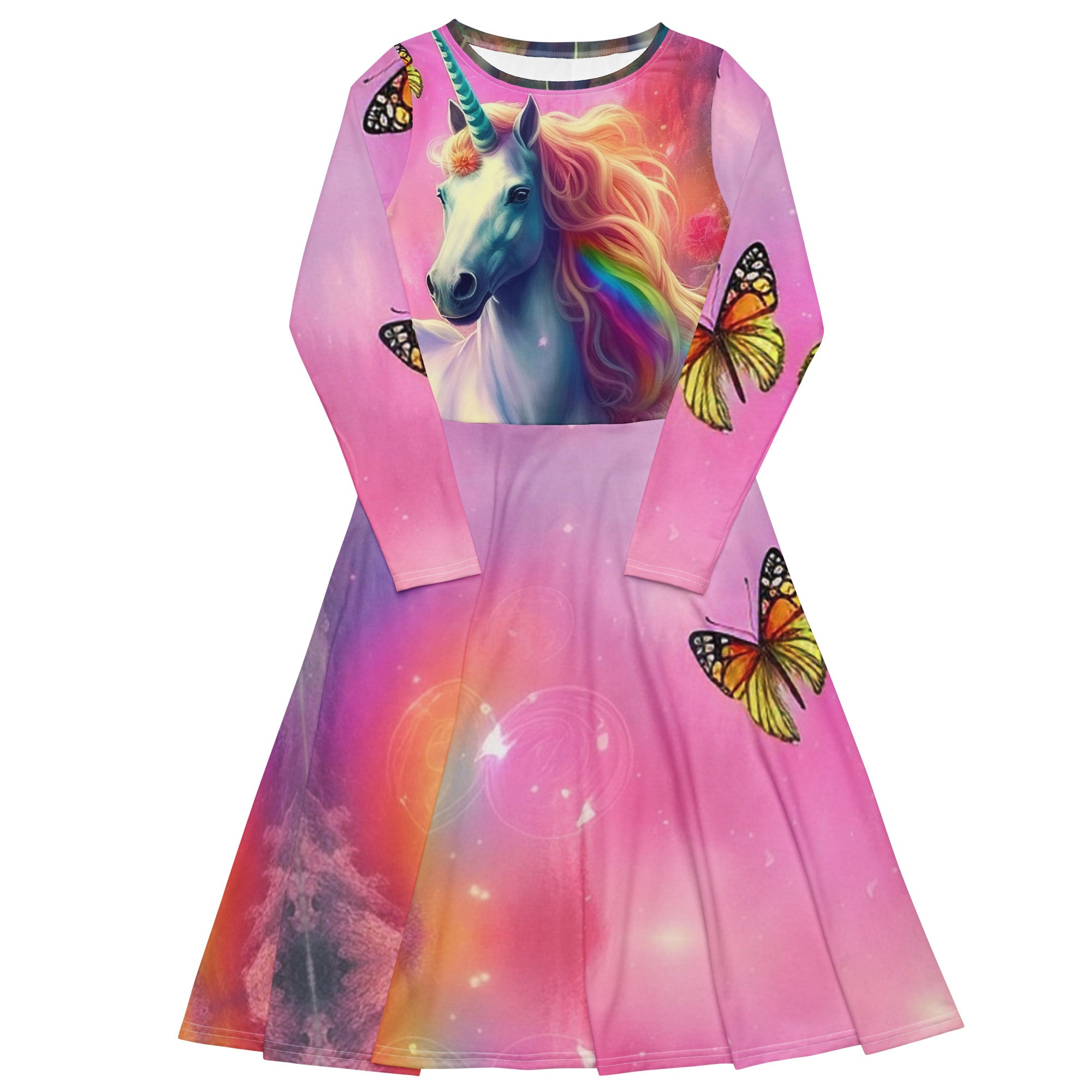 Captivate Hearts and Turn Heads: Radiate Elegance in our Unicorn and Butterflies Dress | Woman Unicorn Dress | Girls Unicorn Pink Dress 4XL Captivate Hearts and Turn Heads: Radiate Elegance in our Unicorn and Butterflies Dress | Woman Unicorn Dress | Girls Unicorn Pink Dress 4XL