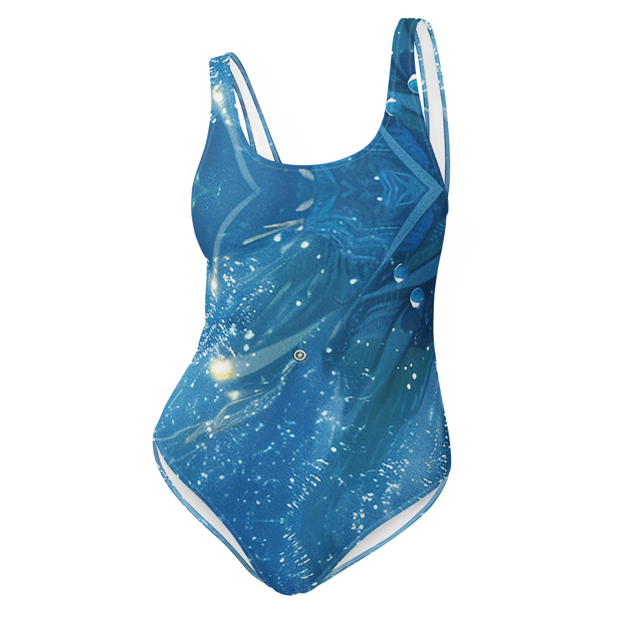 Cosmic Waters One-Piece Swimsuit: Dive Into a Universe of Style and Comfort | Women Swimsuit
