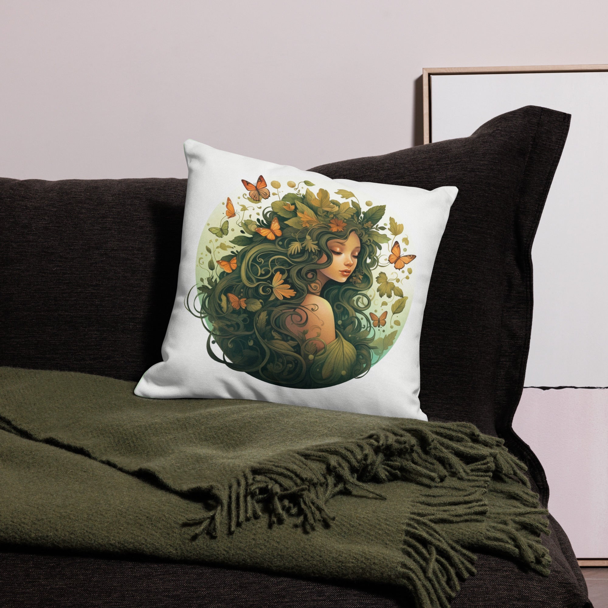 Whispering Wings Fairy Pillow Case: A Serene Nature-Inspired Retreat for Dreamy Slumbers | Princess Pillow Case Home Decoration | Fairy Pillow Cover