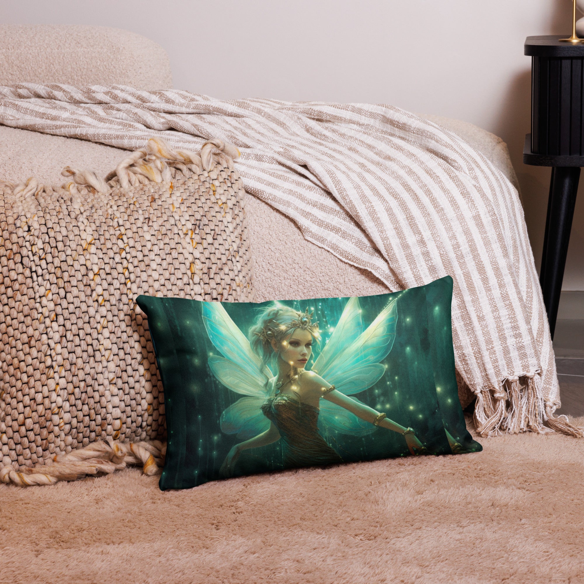 Enchanted Dreams Fairy Pillow Case: A Sparkling Starry Addition to Your Princess's Room | Fairy Pillow Case