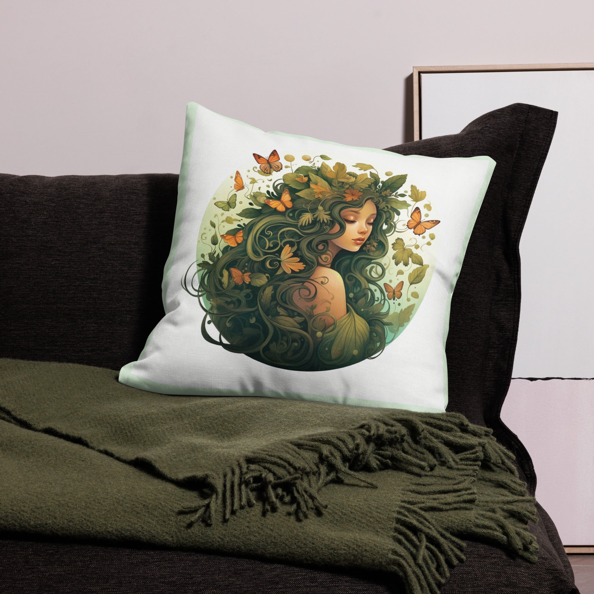 Whispering Wings Fairy Pillow Case: A Serene Nature-Inspired Retreat for Dreamy Slumbers | Princess Pillow Case Home Decoration | Fairy Pillow Cover