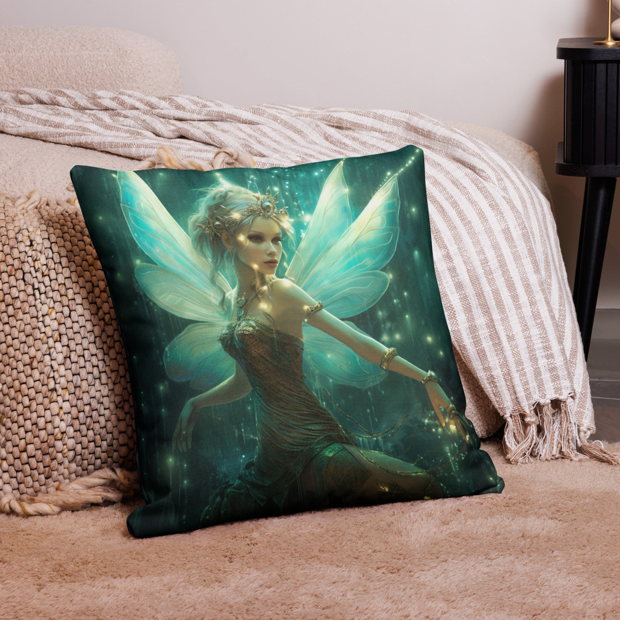 Enchanted Dreams Fairy Pillow Case: A Sparkling Starry Addition to Your Princess's Room | Fairy Pillow Case