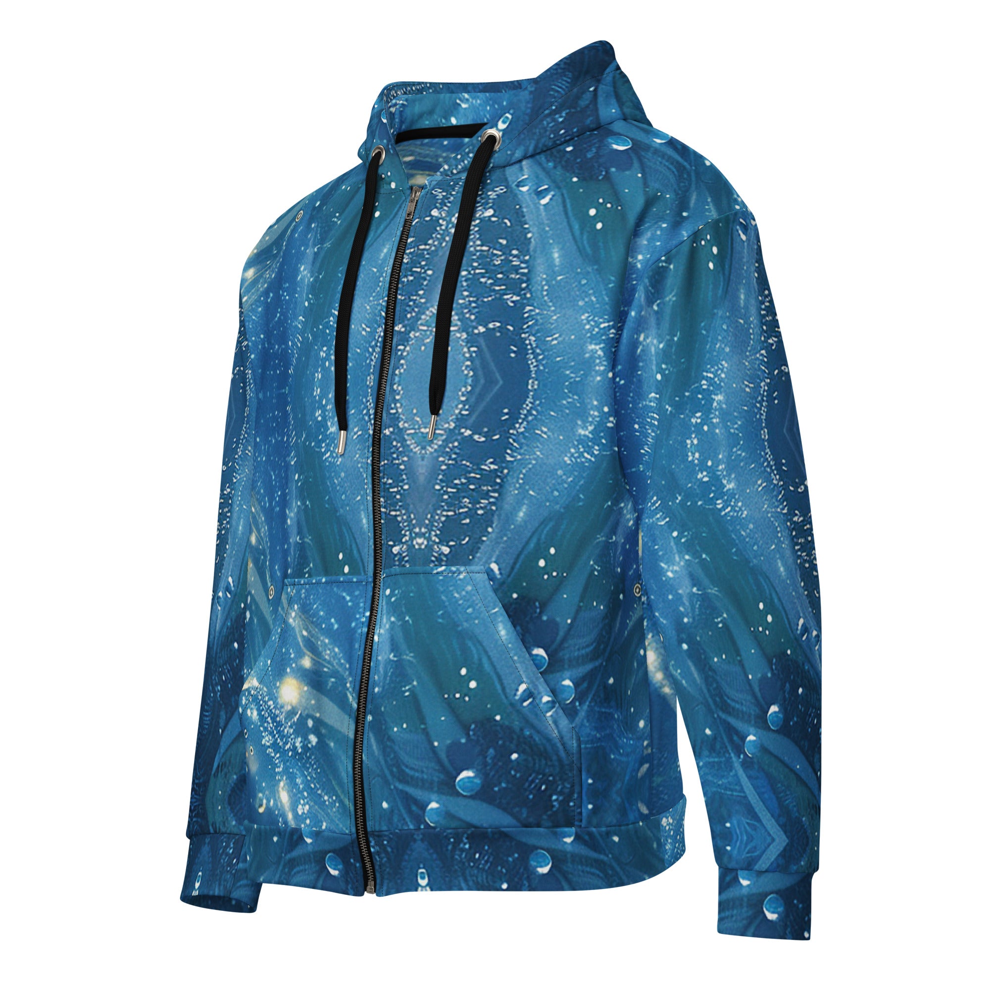Starry Sky Fantasy Zip Hoodie: A Celestial Escape for Eco-Conscious Fashionistas