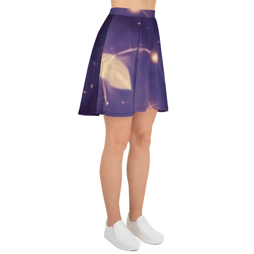Enchanted Twilight: Luxe Shiny Purple Fairy Skater Skirt - Your Ultimate Companion for Every Seasonal Celebration | Fairy Skirt