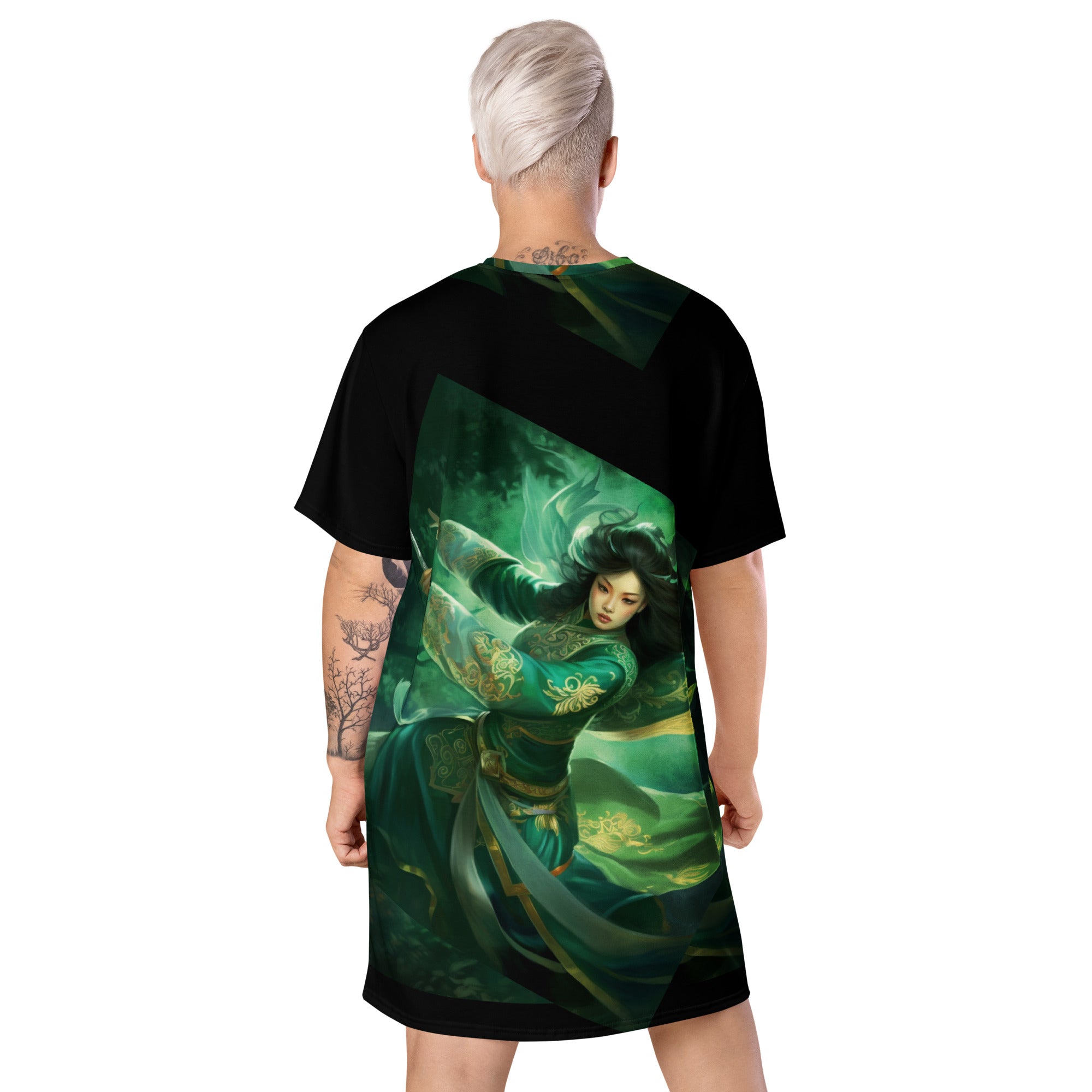 Empowered by Legends: Hua Mulan Chinese Fairy Style T-Shirt Dress | Fairy Dress | Chinese Dress | TShirt Dress | Summer Women Dress 4XL Empowered by Legends: Hua Mulan Chinese Fairy Style T-Shirt Dress | Fairy Dress | Chinese Dress | TShirt Dress | Summer Women Dress 4XL