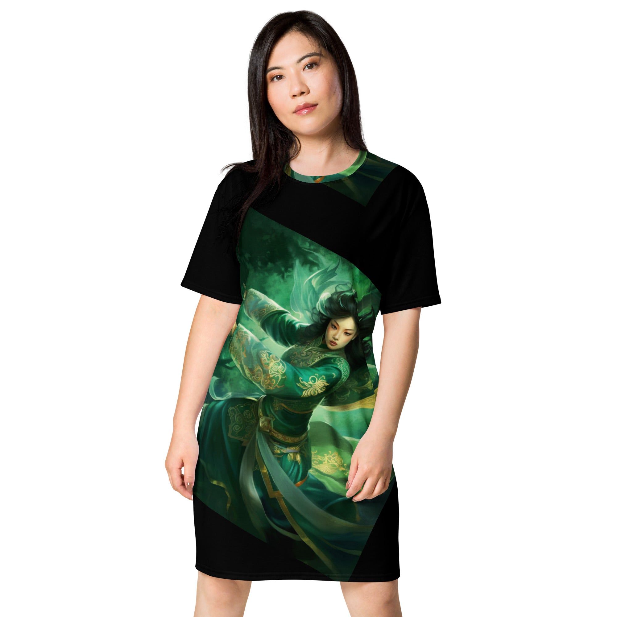 Empowered by Legends: Hua Mulan Chinese Fairy Style T-Shirt Dress | Fairy Dress | Chinese Dress | TShirt Dress | Summer Women Dress S Empowered by Legends: Hua Mulan Chinese Fairy Style T-Shirt Dress | Fairy Dress | Chinese Dress | TShirt Dress | Summer Women Dress S