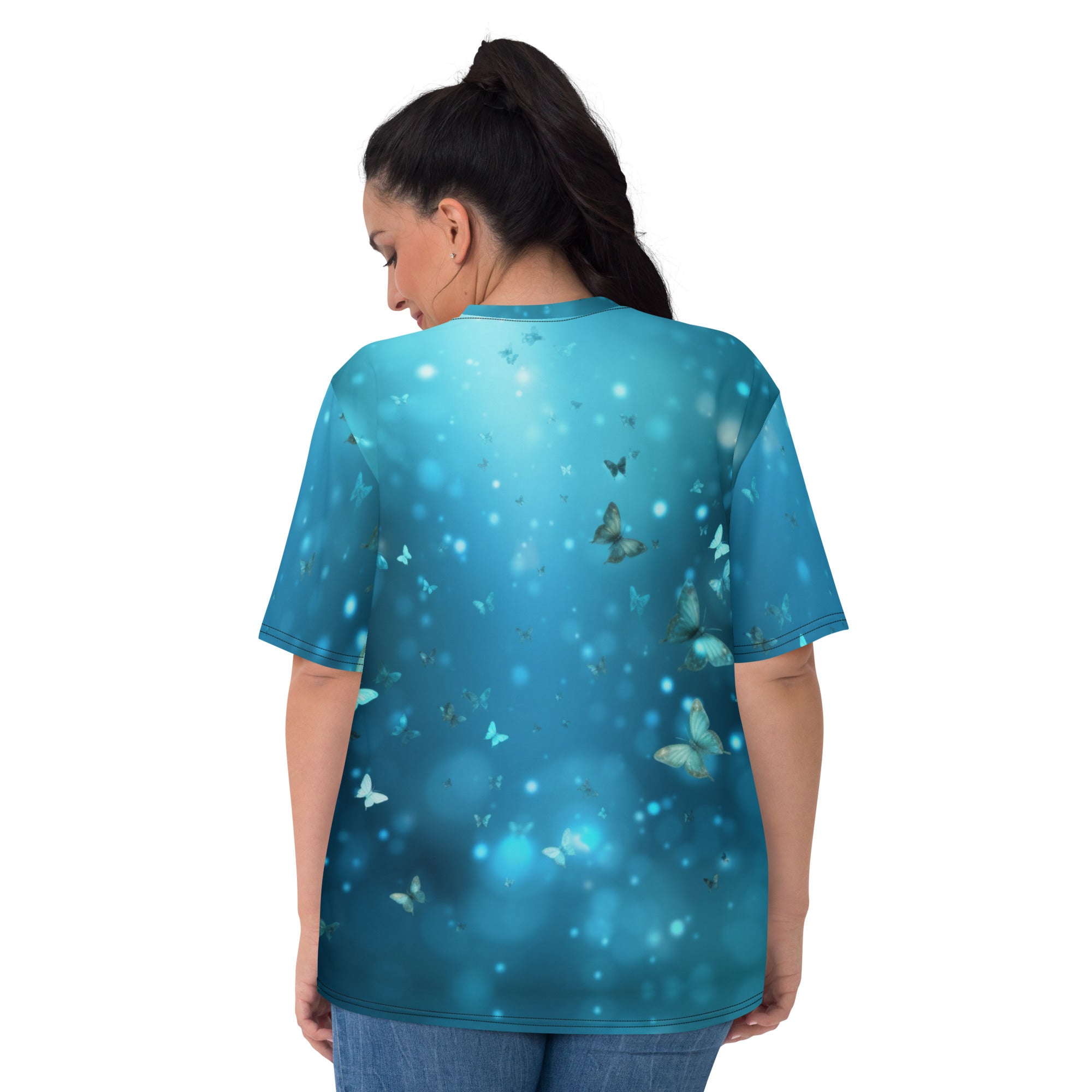 Light Blue Fairy Style Women's Tee | Women T-Shirt | Birthday Girl Fairy T-shirt | Girl Dad Shirt | Birthday Shirt | Vacation Girl Shirt