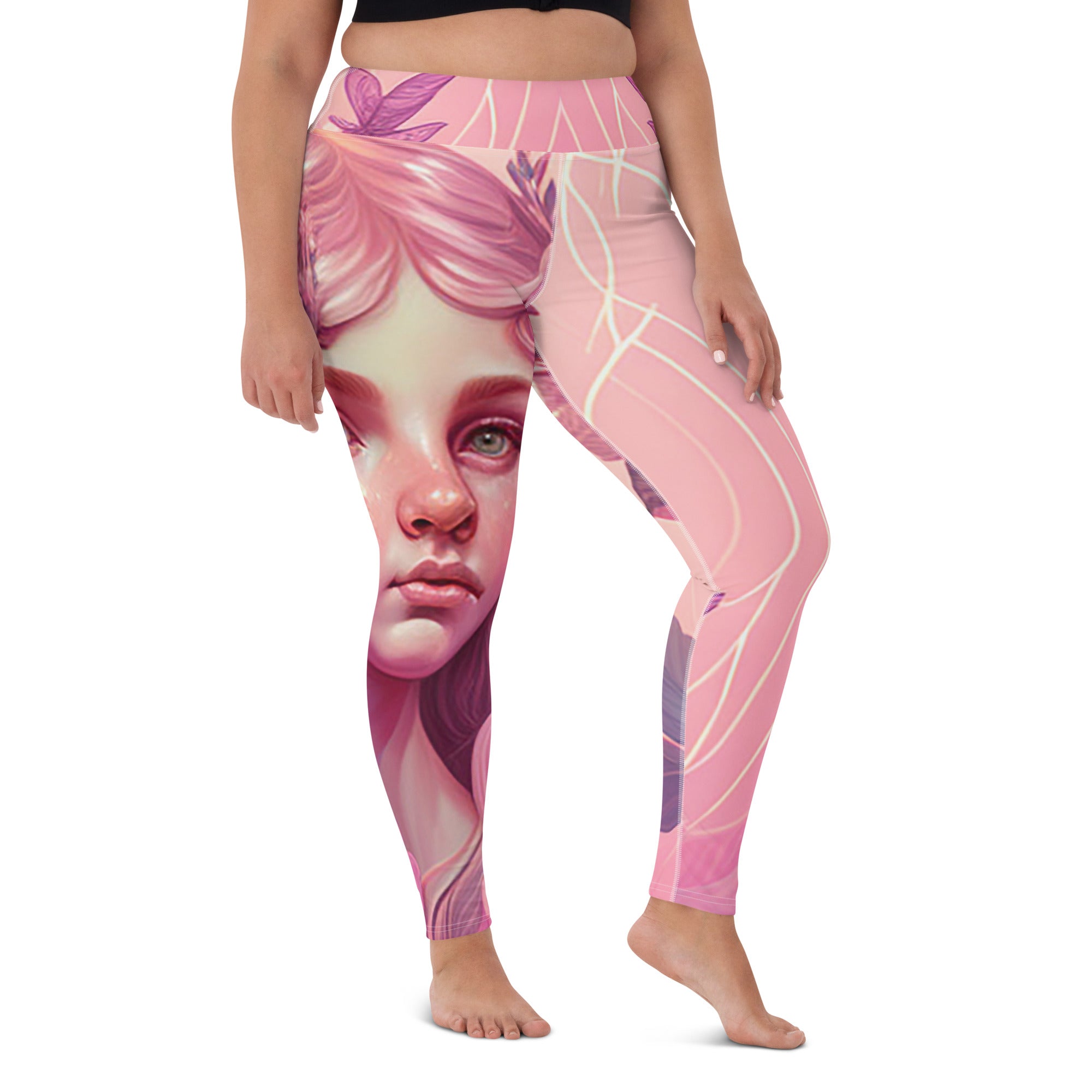 Elevate Your Yoga Session with Our Flower Fairy Leggings!