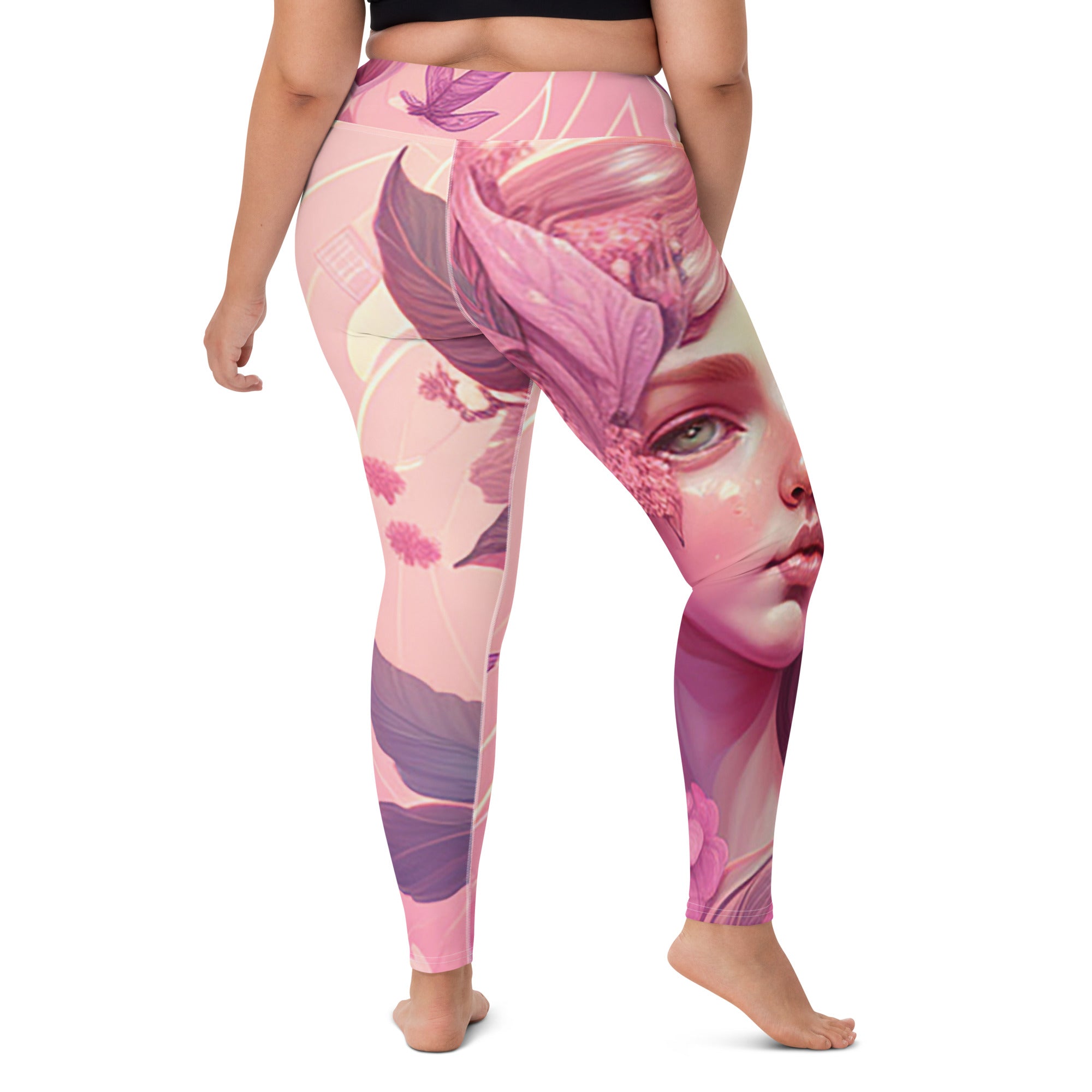 Elevate Your Yoga Session with Our Flower Fairy Leggings!