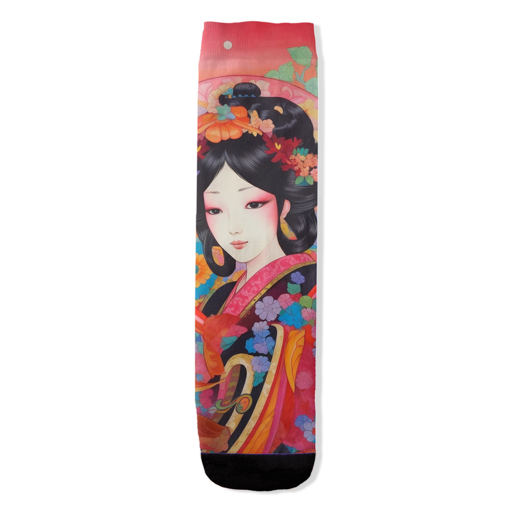 Whimsical Japanese Fairy Love Socks - Colorful Embrace for Valentine's & Beyond | A Perfect Gift of Affection | One-Size-Fits-Most