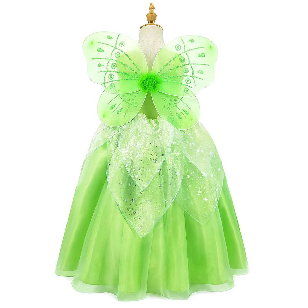 Tinker Bell Puffy Fancy Girl Dress | Girls Princess Dress