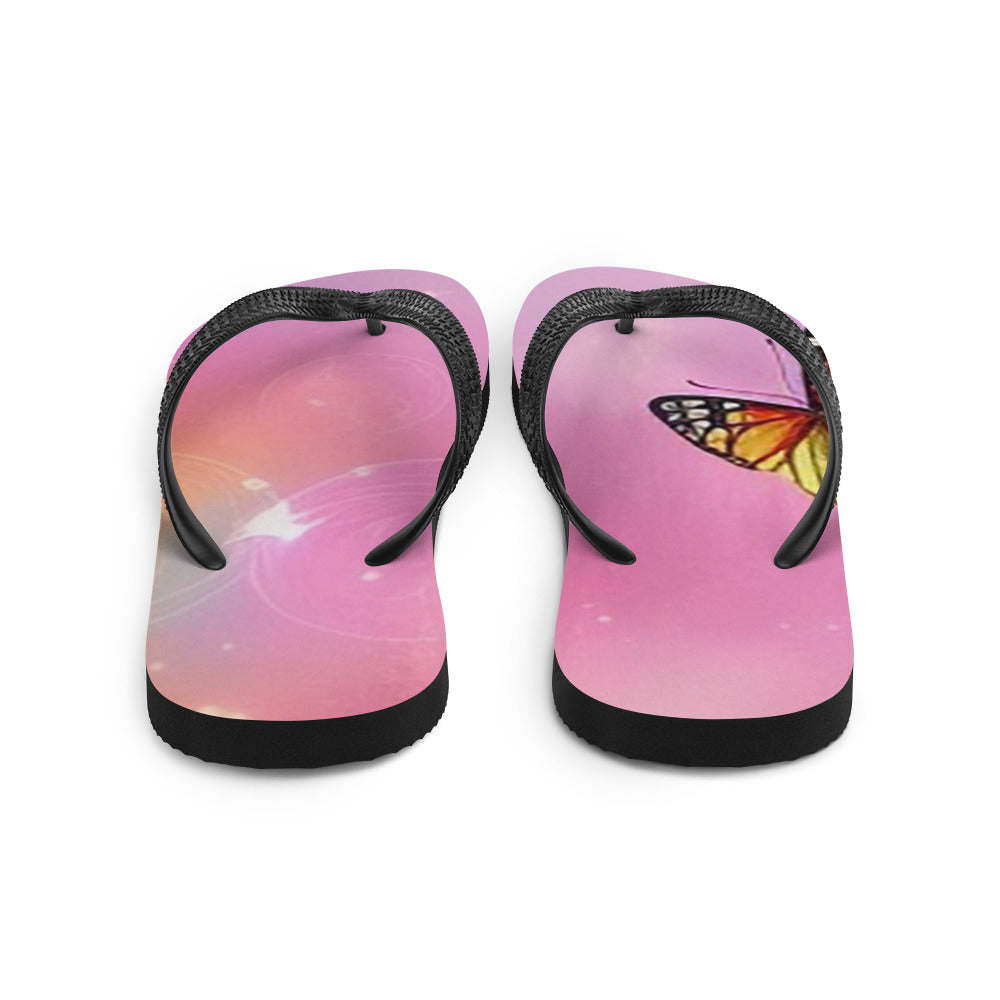 Enchanted Butterfly Glow Flip Flops for Girls