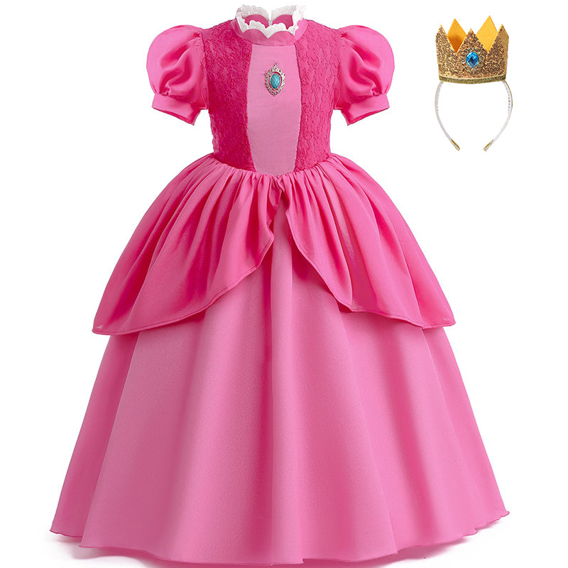 Peach Princess Girl Dress | Girl Fairy Dress