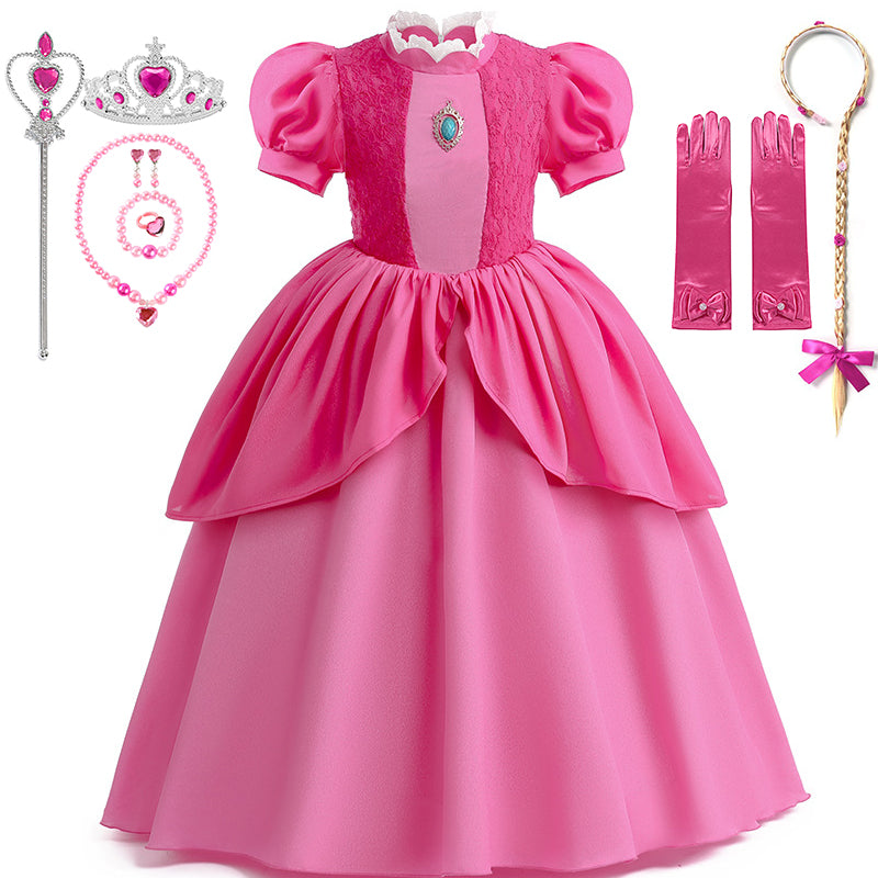 Peach Princess Girl Dress | Girl Fairy Dress