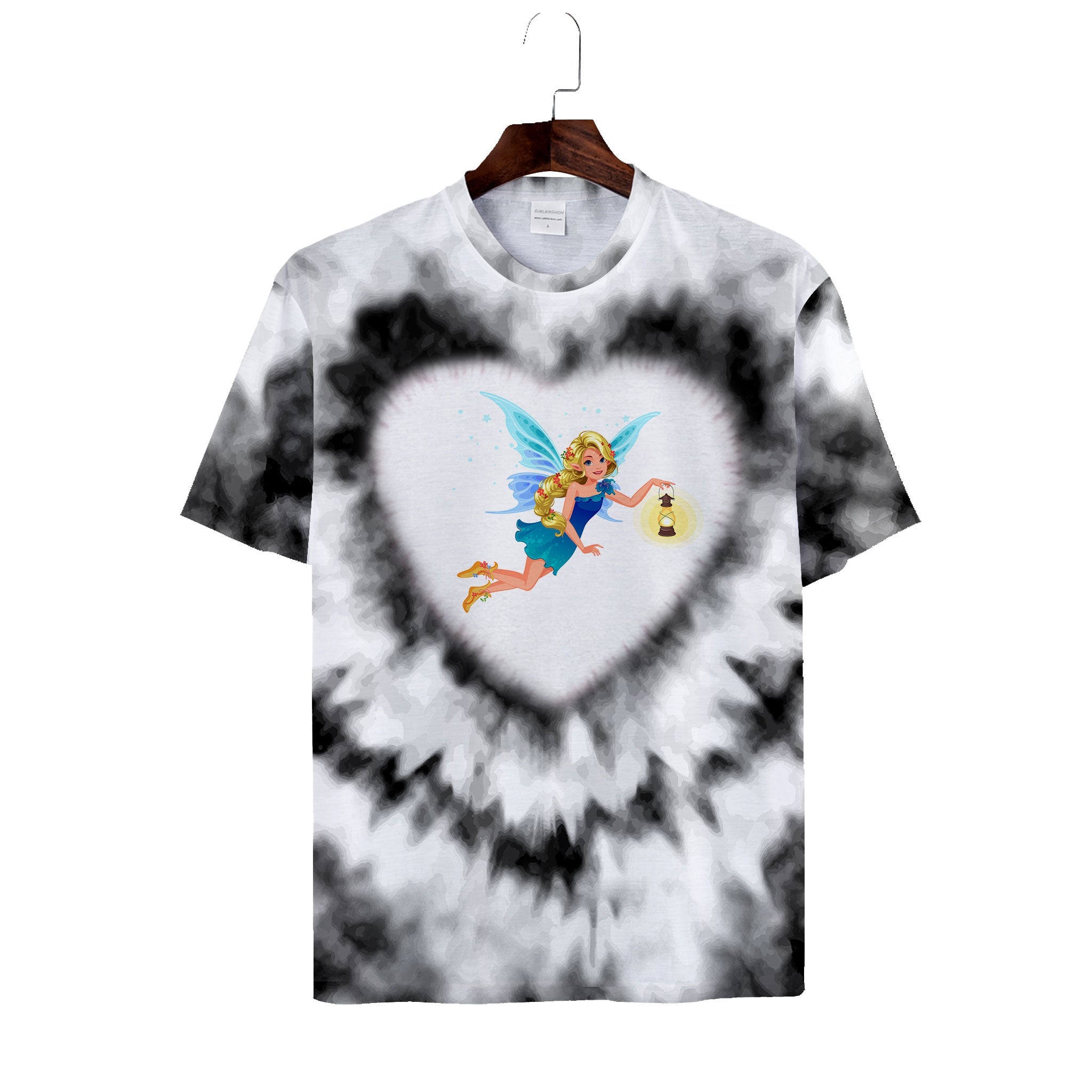 Polyester Fairy Design  Casual Girl  T-shirt,