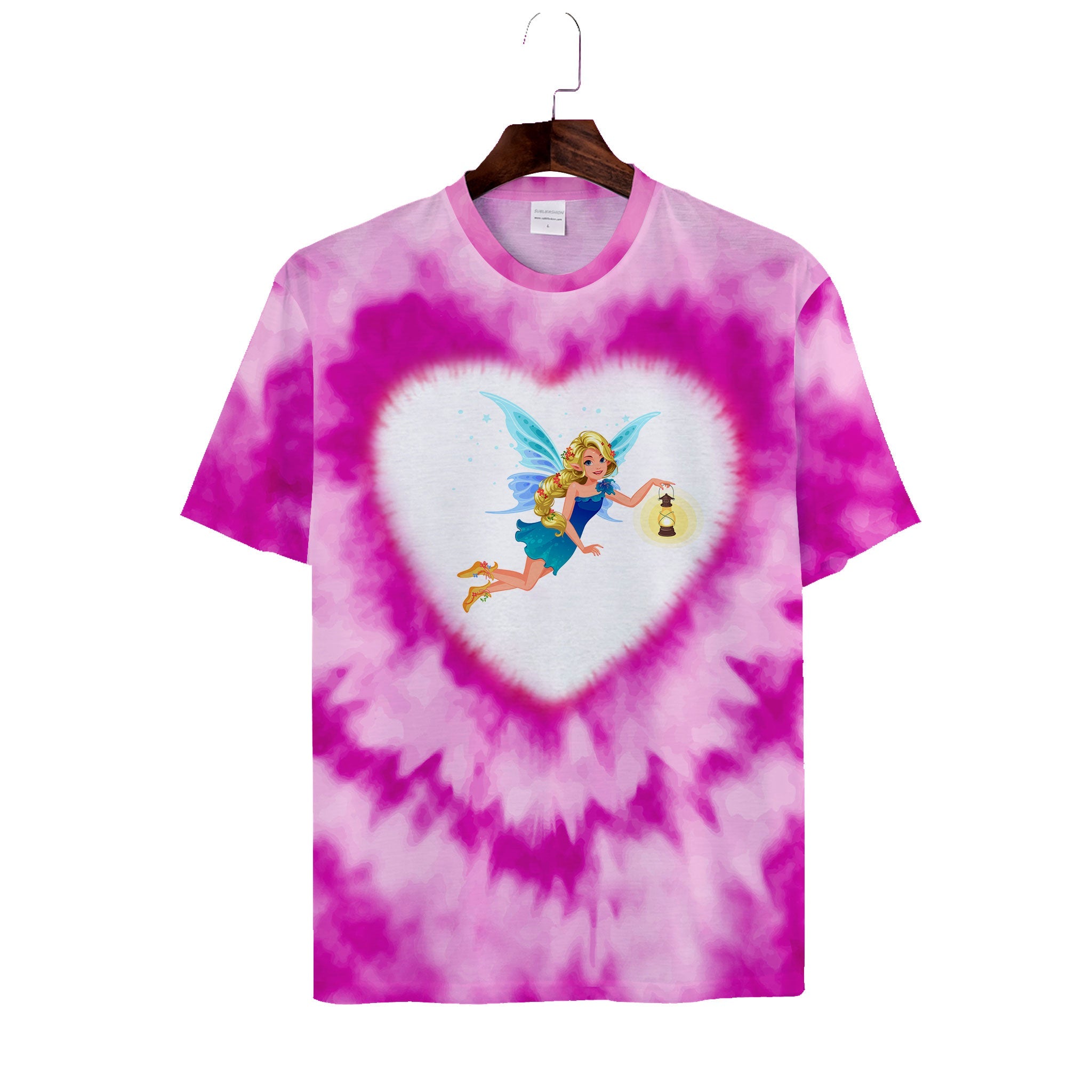 Polyester Fairy Design  Casual Girl  T-shirt