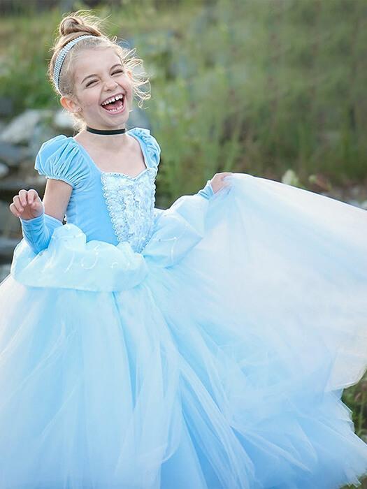 Cinderella Princess Dress Costume  for Toddler Little Girls