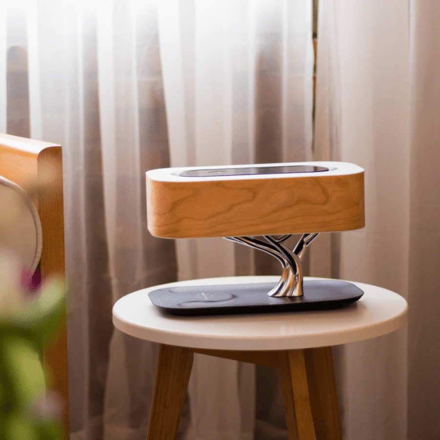 Bluetooth Speaker Tree Lamp Wireless Charger For Bedroom Living Room