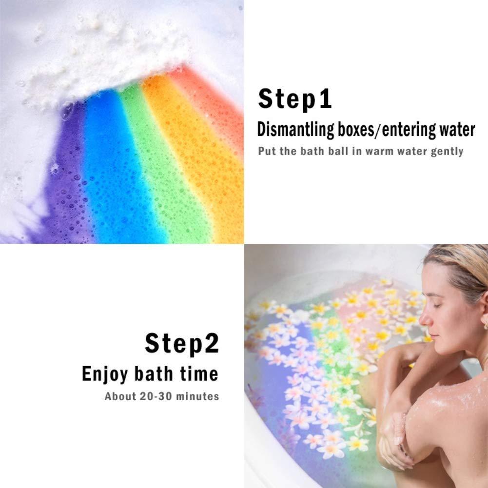Natural ingredients Rainbow Bath Bomb Spa Scent