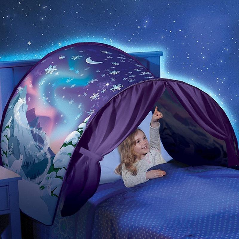 Kids Fantasy Foldable Magical Indoor Tent Playhouse Bed